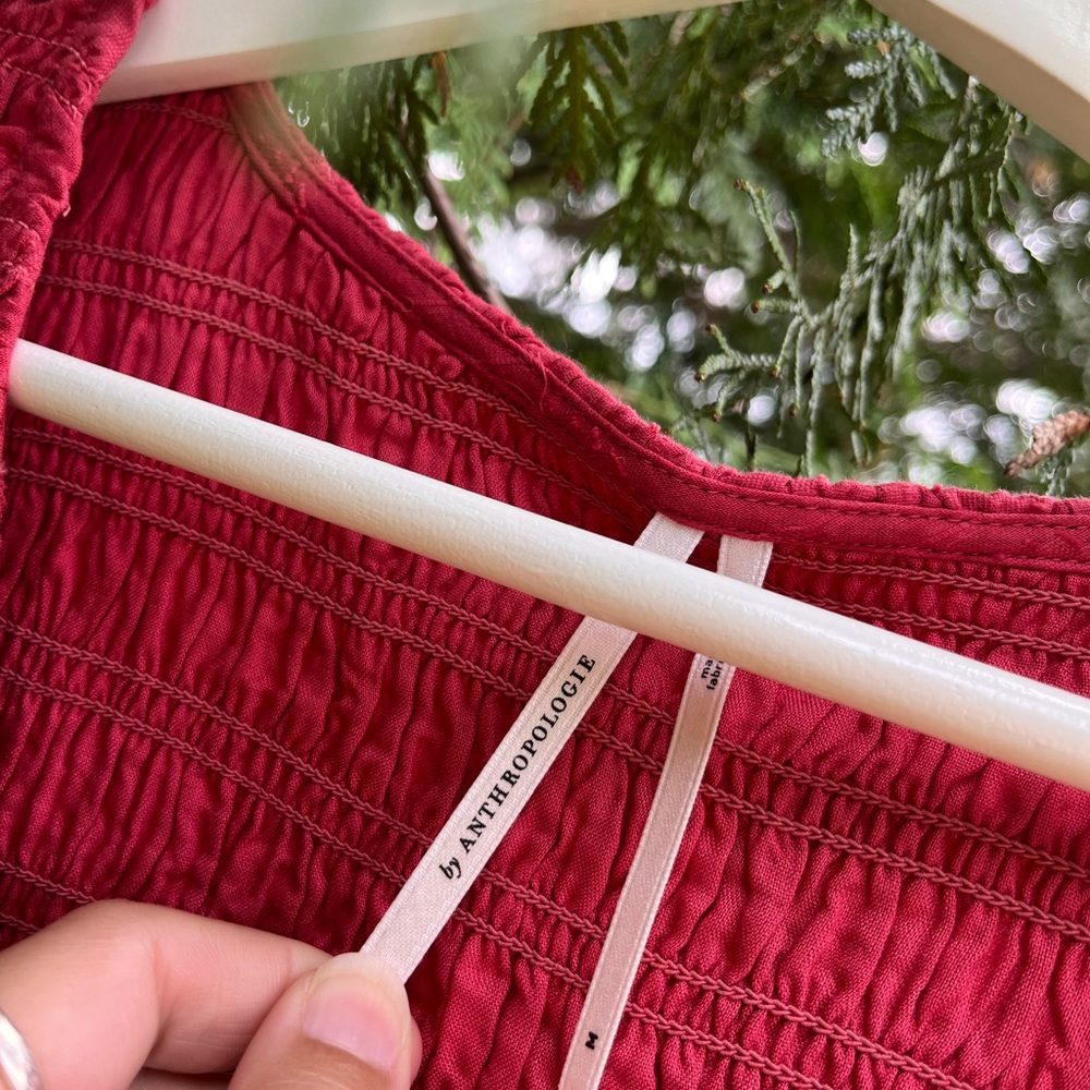 Anthropologie Vibrant Red Maxi Dress - Picture 3 of 6